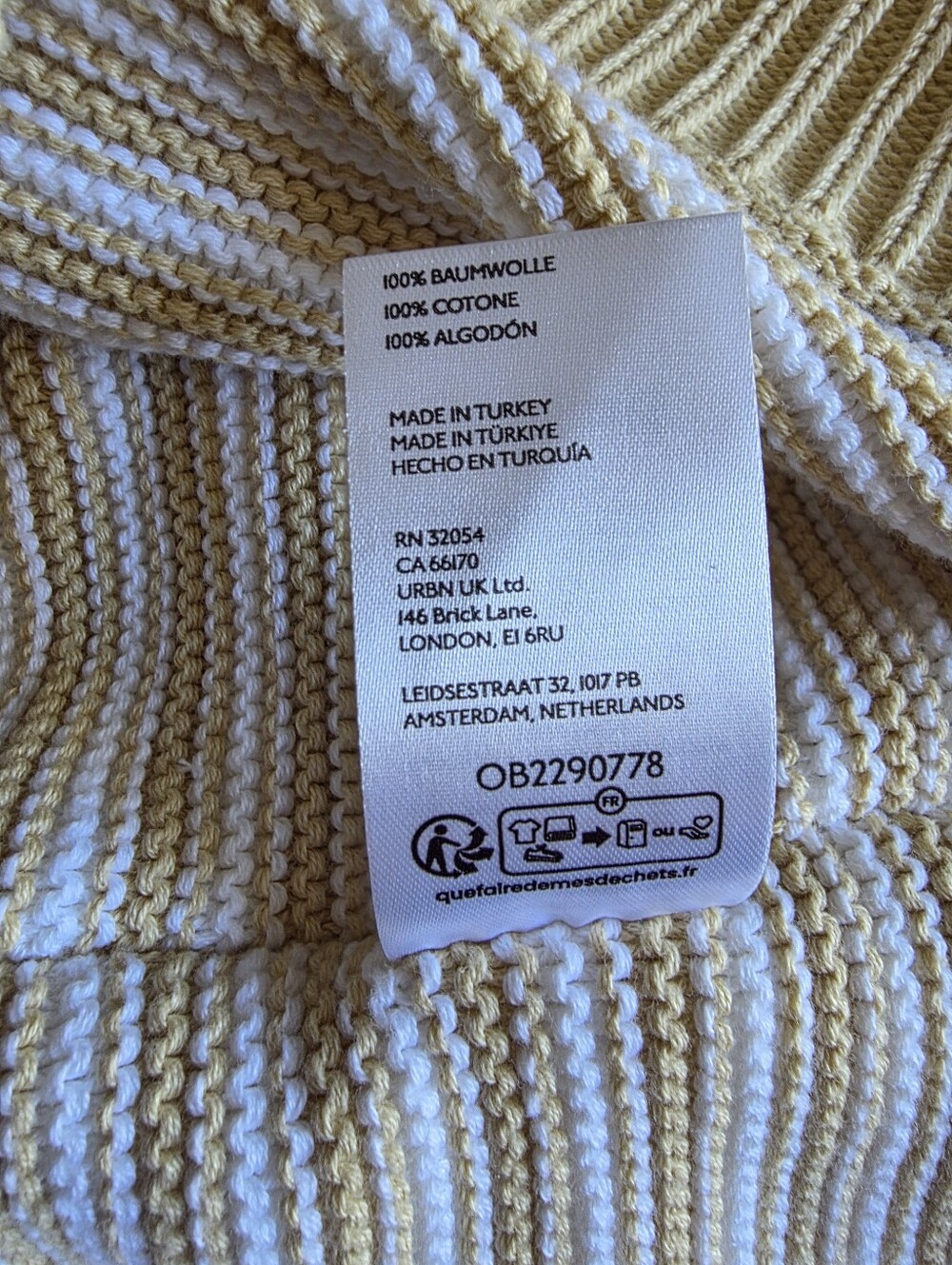 NWT Free People We The Free Asher Pullover Sweater Sand Combo - Picture 7 of 7